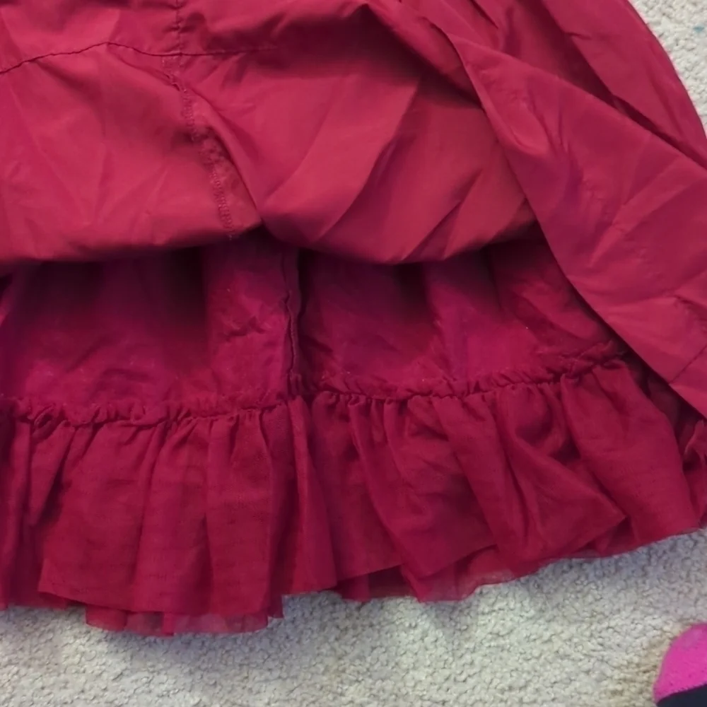 Baby Gap Red Short Sleeve Ruffle Twirl Valentine's Day Princess Dress Size 4T